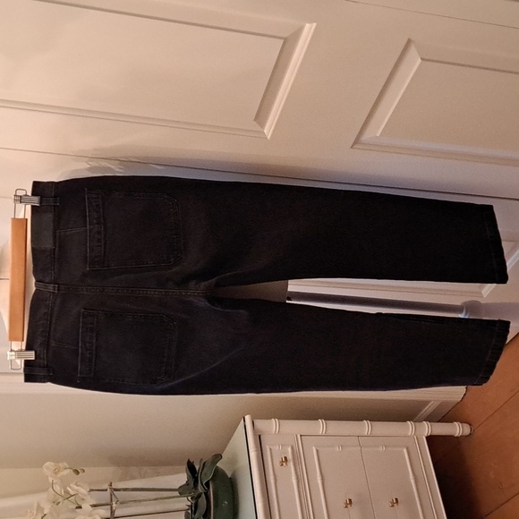 Madewell‎ Womens 90's Straight Black Stretch Wash Utility Ankle Jeans 28P - Picture 4 of 9